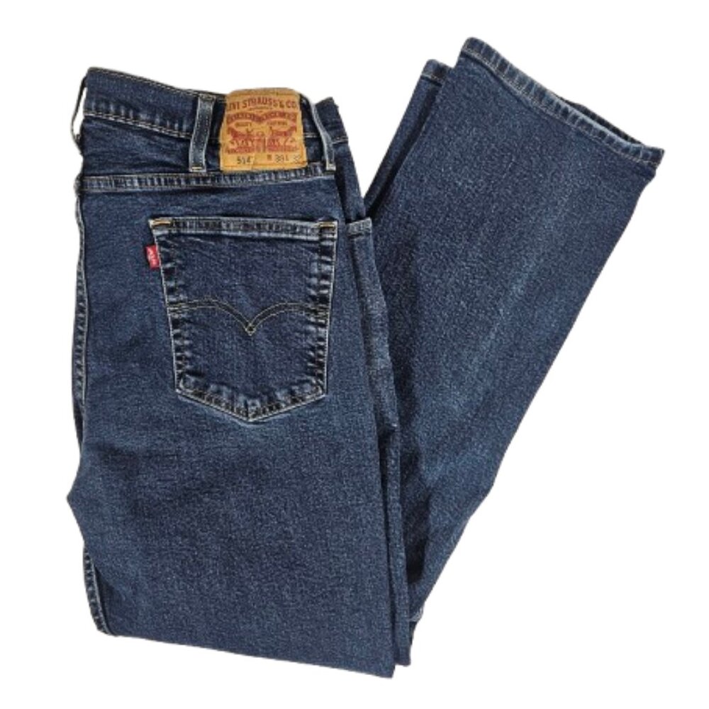 Levi's 514 Blue Jeans Men's Size W38 L32 38x32 Straight Leg
